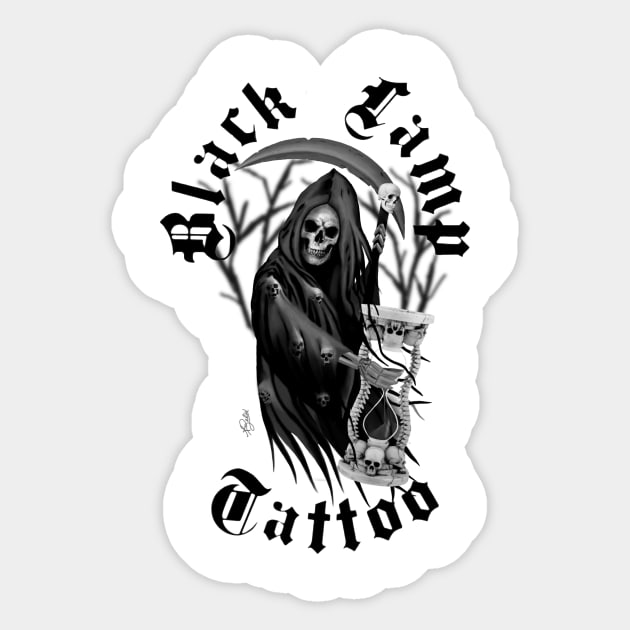 BLT Bones Reaper Sticker by Black Lamp Tattoo